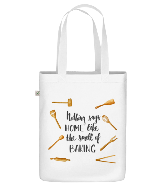 The Smell Of Baking - Organic tote bag - White - Front