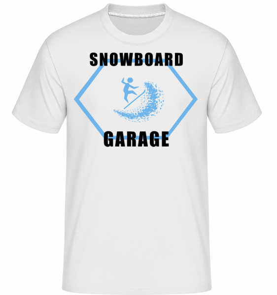 Snowboard Garage Sign -  Shirtinator Men's T-Shirt - White - Vorn