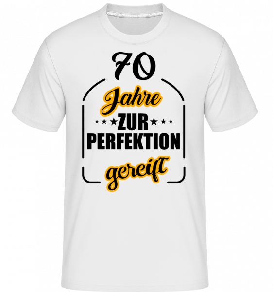 70 Jahre Gereift - Shirtinator Männer T-Shirt - Weiß - Vorn