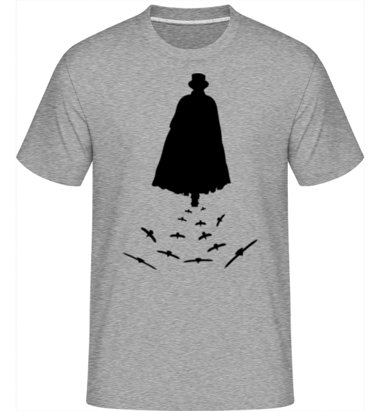 Gothic Black Man - Shirtinator Männer T-Shirt - Grau meliert - Vorne