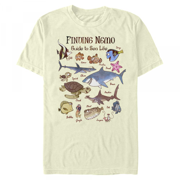 Pixar - Findet Nemo - Skupina Vintage Nemo - Männer T-Shirt - Creme - Vorne