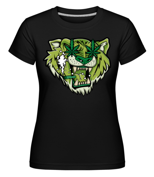 Tiger Weed - Shirtinator Frauen T-Shirt - Schwarz - Vorne