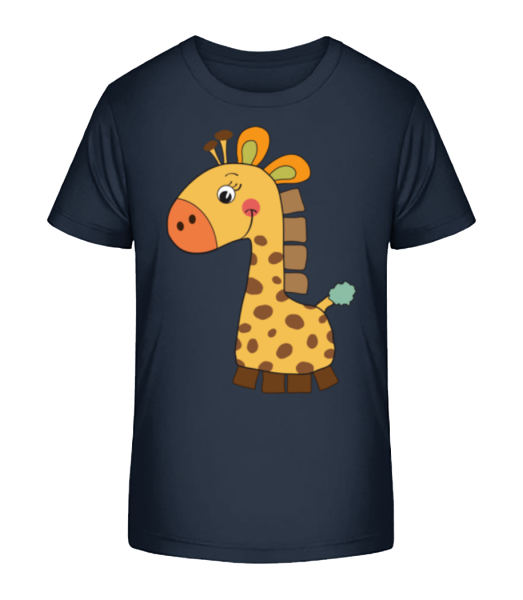 Baby Comic - Giraffe - Kid's Bio T-Shirt Stanley Stella - Navy - Front