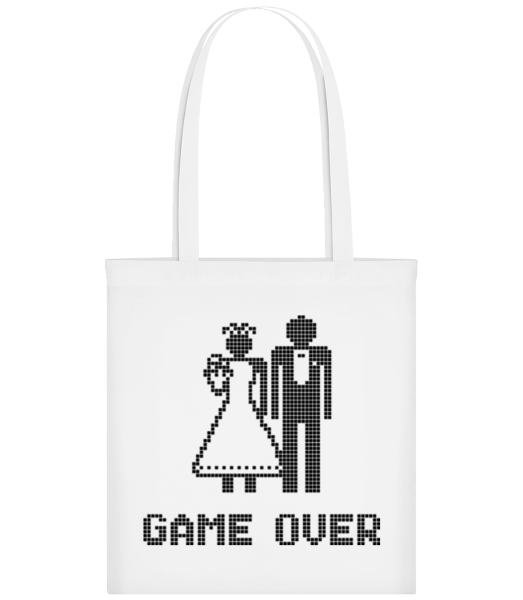 Game Over Sign Black - Tote Bag - White - Front