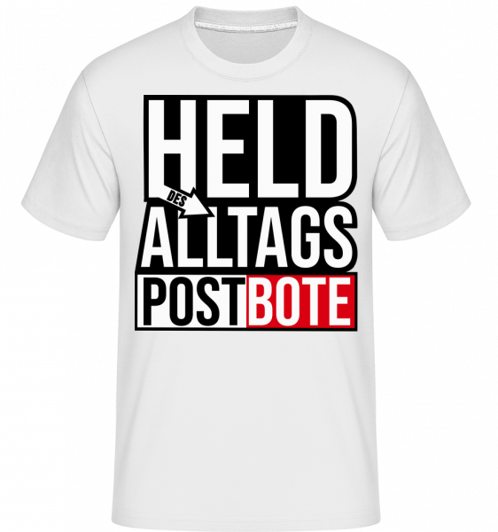 Heldin Des Alltags Postbote - Shirtinator Männer T-Shirt - Weiß - Vorn