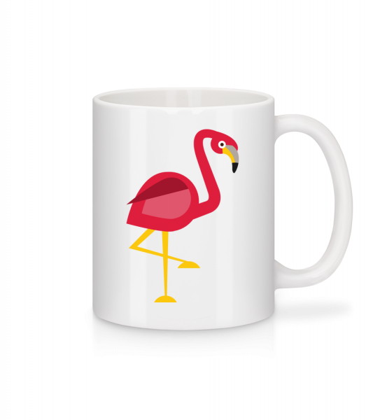 Flamingo Comic - Tasse - Weiß - Vorn