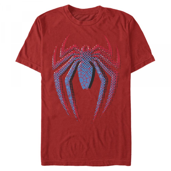 Marvel - Spider-Man - Spider-Man Layered Logo - Männer T-Shirt - Rot - Vorne