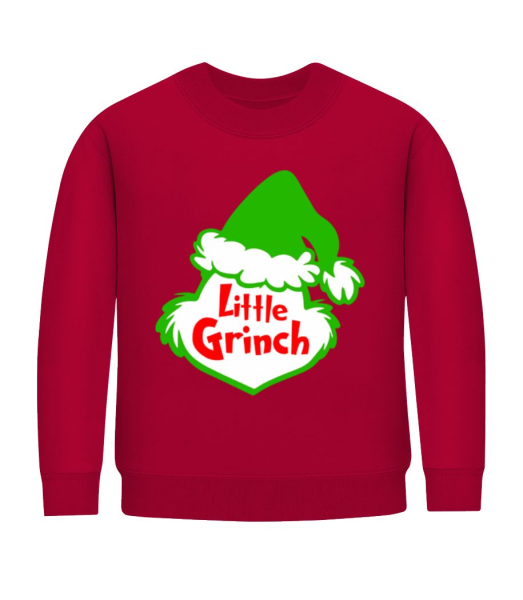 Little Grinch - Kid's Sweatshirt - Red - Front