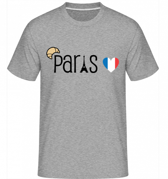 Paris Logo -  Shirtinator Men's T-Shirt - Heather grey - Front