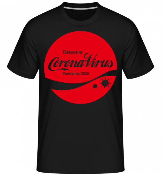 Corona Virus Pandemic - Shirtinator Männer T-Shirt - Schwarz - Vorn
