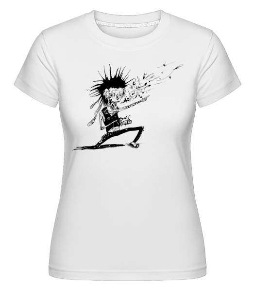 Musizierender Zombie - Shirtinator Frauen T-Shirt - Weiß - Vorn