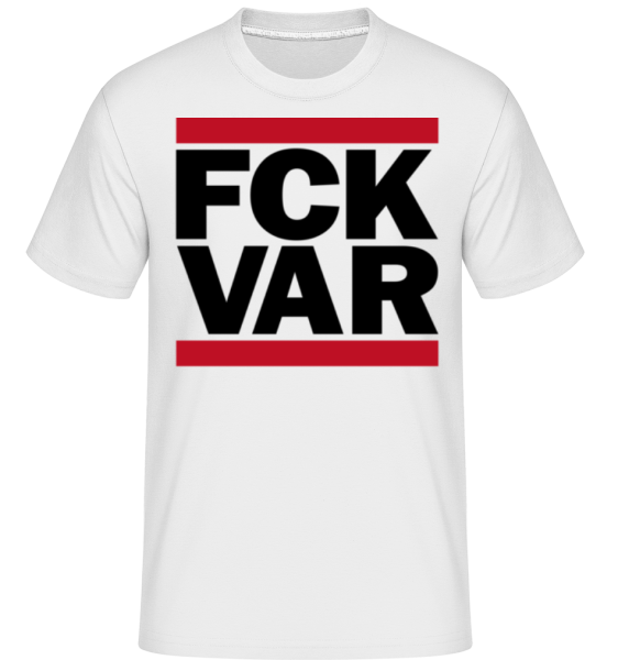 Fck Var Black -  Shirtinator Men's T-Shirt - White - Front