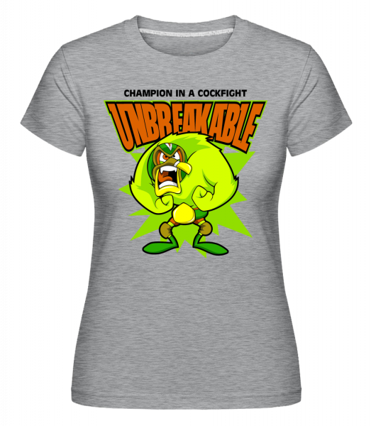 Unbreakable - Shirtinator Frauen T-Shirt - Grau meliert - Vorn