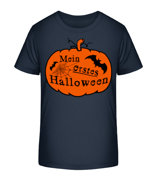 Mein Erstes Halloween - Kinder Bio T-Shirt Stanley Stella - Marine - Vorne