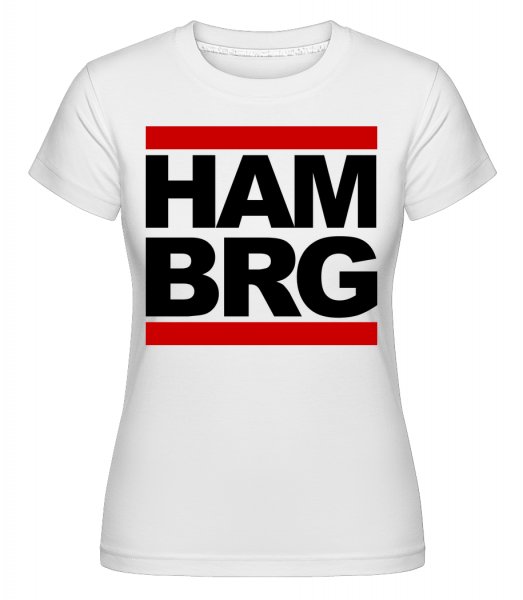 Hamburg Germany -  Shirtinator Women's T-Shirt - White - Vorn