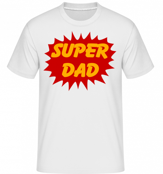 Super Dad - Shirtinator Männer T-Shirt - Weiß - Vorn