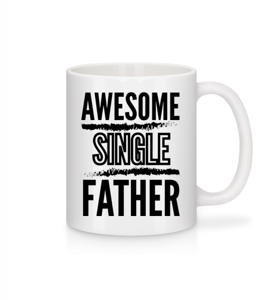 Awesome Single Father - Tasse - Weiß - Vorn