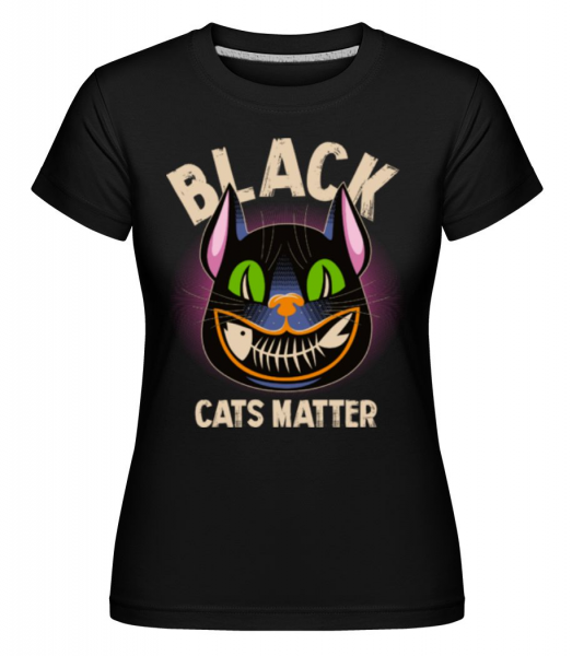 Black Cats Matter -  Shirtinator Women's T-Shirt - Black - Front