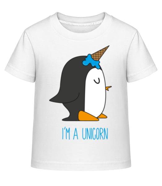 I´M A Unicorn - Kinder Shirtinator T-Shirt - Weiß - Vorne