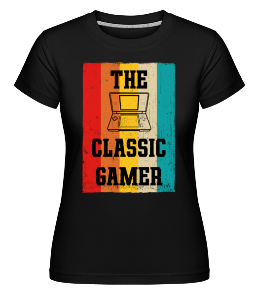 The Classic Gamer - Shirtinator Frauen T-Shirt - Schwarz - Vorne
