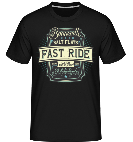 Fast Ride - Shirtinator Männer T-Shirt - Schwarz - Vorne