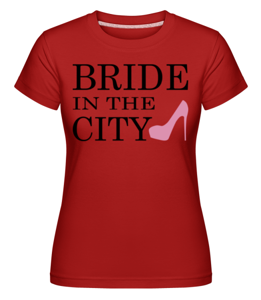 Bride In The City -  Shirtinator Women's T-Shirt - Red - Front