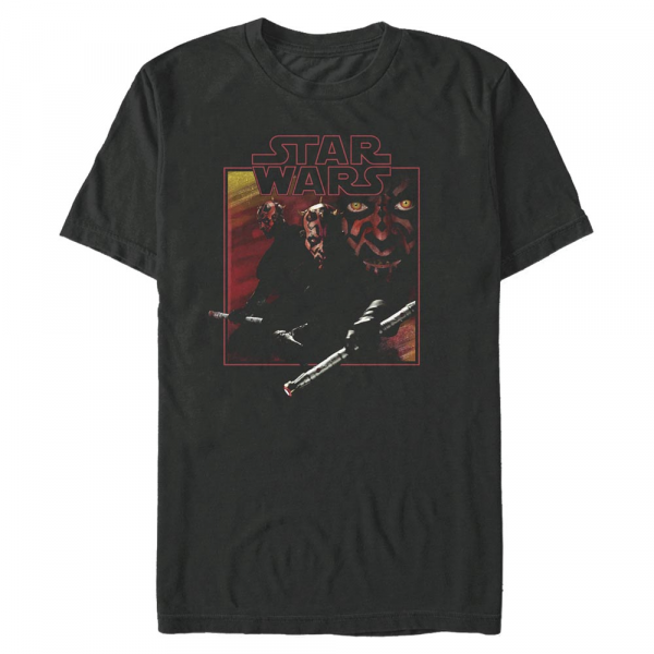Star Wars - Darth Maul Vintage Maul - Männer T-Shirt - Schwarz - Vorne