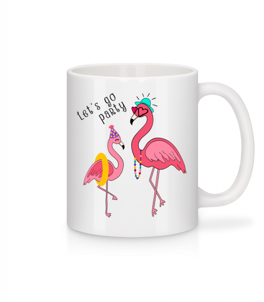 Party Flamingos - Mug - White - Front