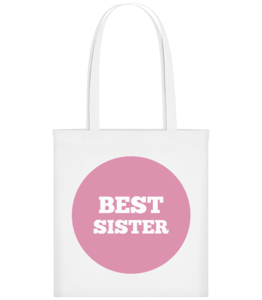 Best Sister - Stofftasche - Weiß - Vorne