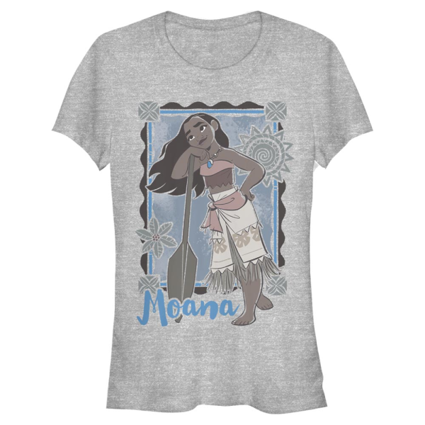 Disney - Moana - Moana Lean - Frauen T-Shirt - Grau meliert - Vorne