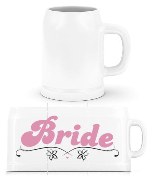 Bride - Bierkrug - Weiß - Vorne