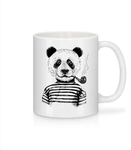 Hipster Panda - Mug - White - Front