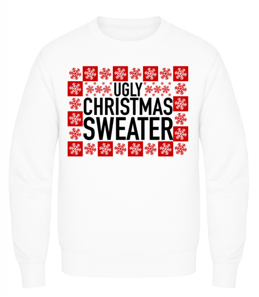 Ugly Christmas Sweater - Männer Pullover AWDis - Weiß - Vorn
