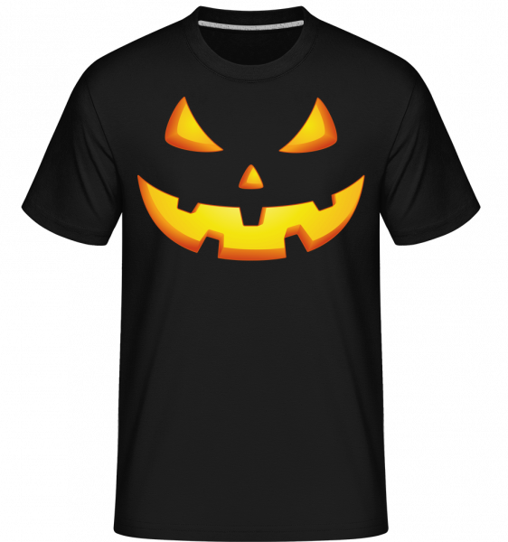 Pumpkin Face Evil -  Shirtinator Men's T-Shirt - Black - Front