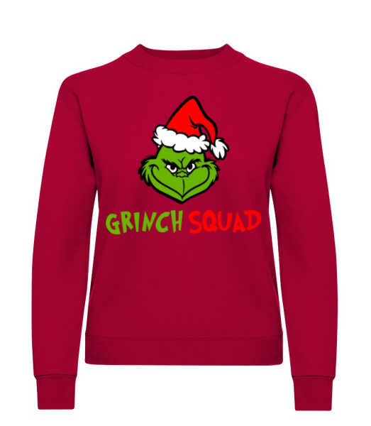 Grinch Squad - Women's Sweatshirt - Red - Front