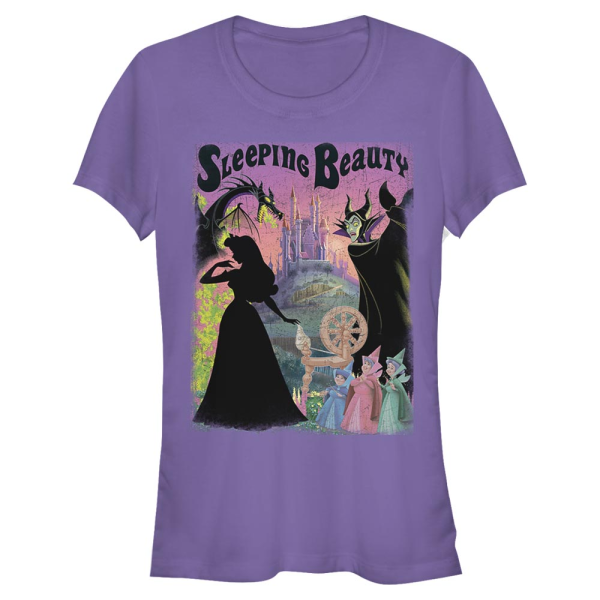 Disney - Sleeping Beauty - Skupina Poster - Women's T-Shirt - Purple - Front