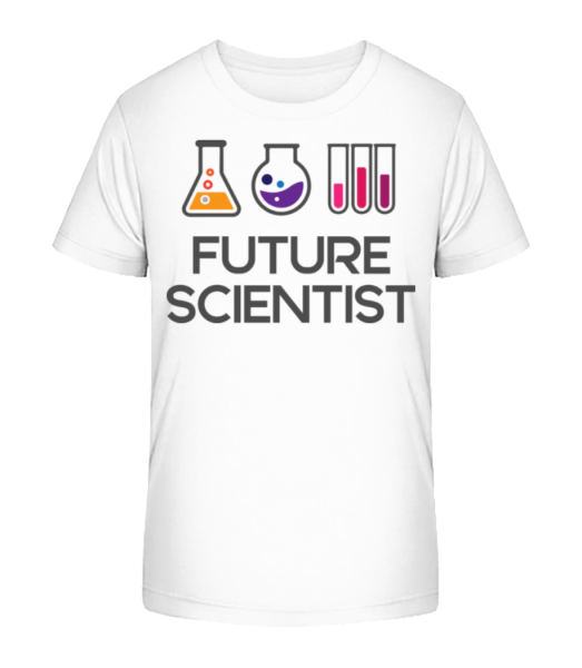 Future Scientist - Kinder Bio T-Shirt Stanley Stella - Weiß - Vorne