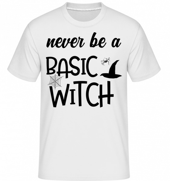 Never Be A Basic Witch -  Shirtinator Men's T-Shirt - White - Front