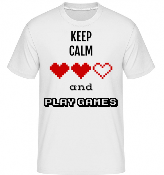 Play Games -  Shirtinator Men's T-Shirt - White - Front