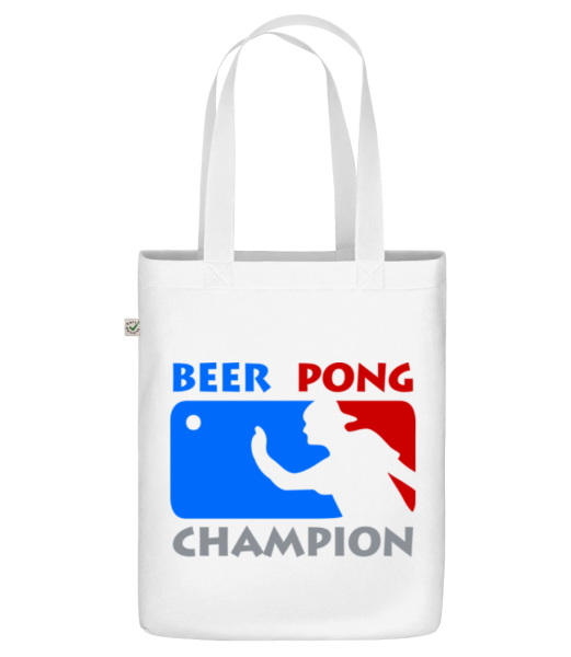 Beer Pong Champion - Organic tote bag - White - Front