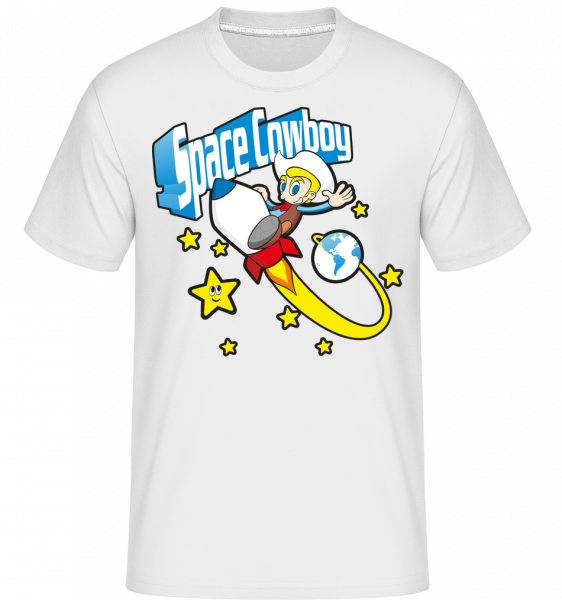 Space Cowboy -  Shirtinator Men's T-Shirt - White - Front