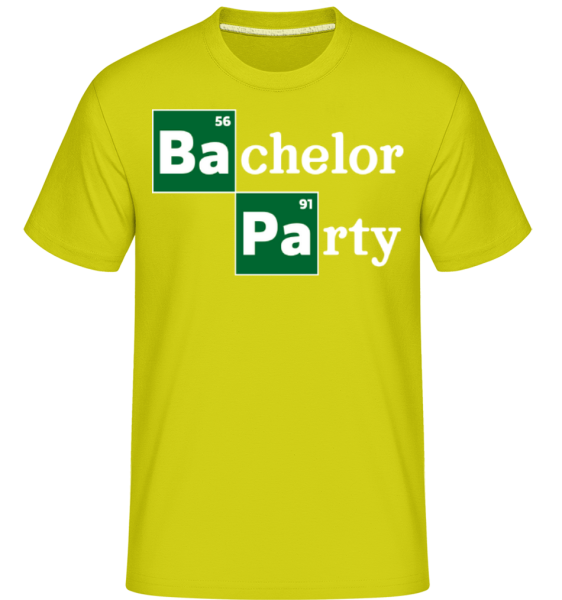Bachelor Party - Shirtinator Männer T-Shirt - Lime - Vorne