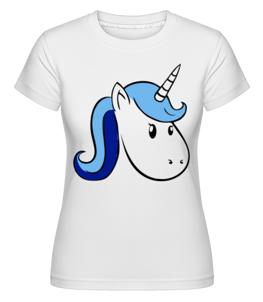 Unicorn Head - Shirtinator Frauen T-Shirt - Weiß - Vorne