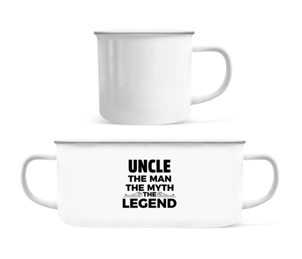 Uncle The Man The Legend - Enamel-cup - White - Front