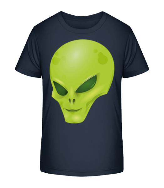 Alien Head - Kid's Bio T-Shirt Stanley Stella - Navy - Front