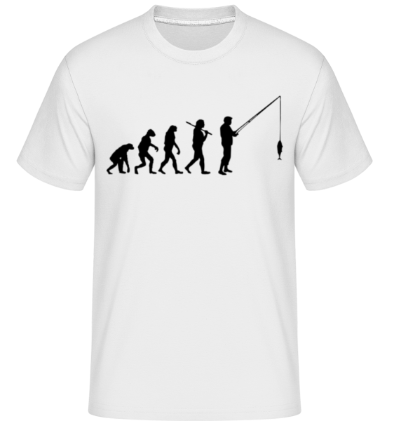 Evolution Fishing -  Shirtinator Men's T-Shirt - White - Front