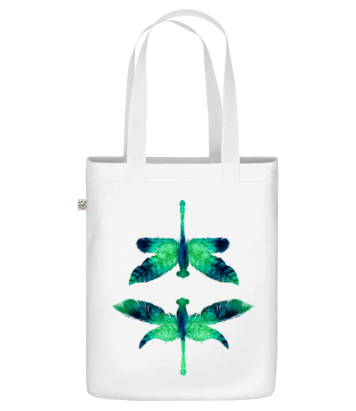 Leaf Dragonfly - Organic tote bag - White - Front