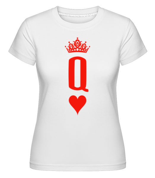 Poker Queen -  Shirtinator Women's T-Shirt - White - Front