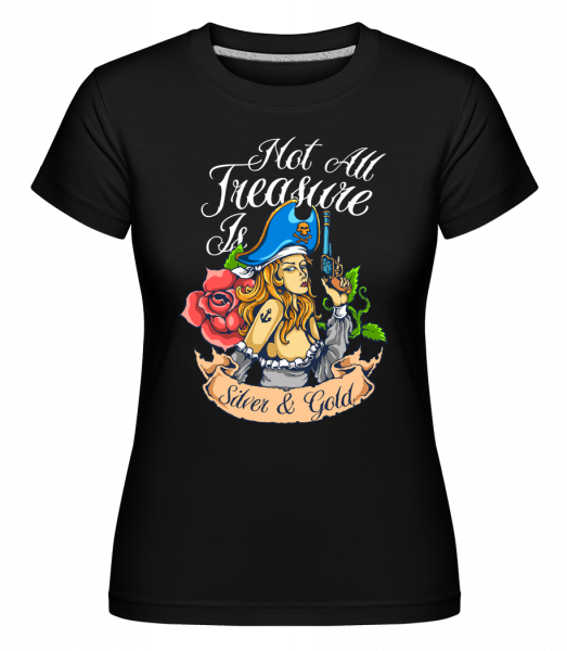 Pirate Tale - Shirtinator Frauen T-Shirt - Schwarz - Vorn