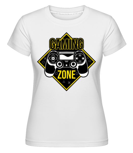 Gaming Zone - Shirtinator Frauen T-Shirt - Weiß - Vorne
